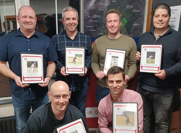 Special recognition awards were presented to long-serving TCC players Artie Campbell, Richard Greer, Mark Thompson, John Busby, Paddy Lutton and Ross Bryans.