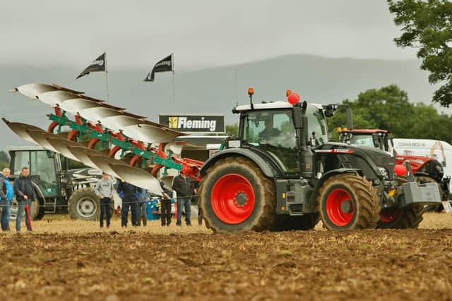 Gorthill Farm's Fendt 724 Gen 6 at the ploughing event. Photo by Peter Shaw, kindly supplied by City of Derry YFC.