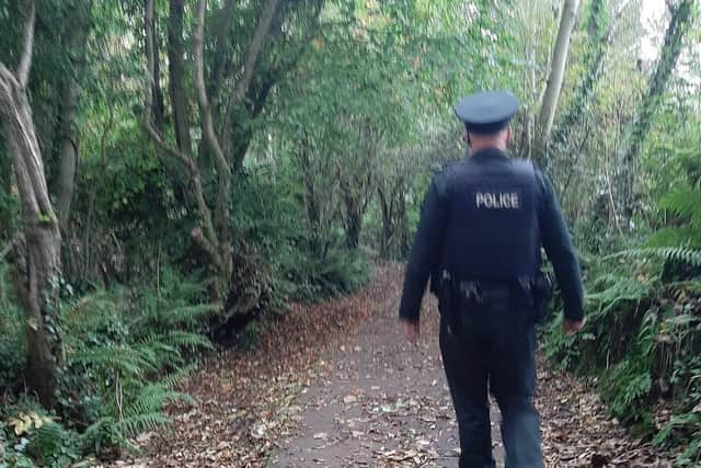 Police conducted patrols after reports of anti-social behaviour in Carrickfergus.
