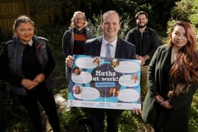 Economy Minister, Gordon Lyons MLA joined some of the young ambassadors to launch this year's Maths Week which takes place largely online from October 16 - 24