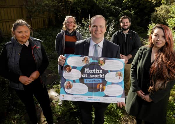 Economy Minister, Gordon Lyons MLA joined some of the young ambassadors to launch this year's Maths Week which takes place largely online from October 16 - 24