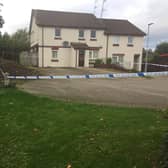 The scene of the murder investigation at Sandy Braes, Magherafelt.