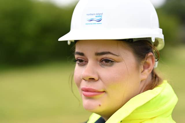 Jasmine Dines, a water and wastewater apprentice based in Carrickfergus with Northern Ireland Water.
