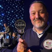 Arnaldo Morelli, managing director of Morelli’s Ice Cream, pictured with the Golden Fork Award