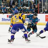 Belfast Giants’ Scott Conway in action against the Fife Flyers