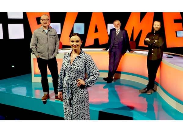 Blame Game returns to BBC One NI  with comedians Colin Murphy, Diona Doherty, Tim McGarry and Neil Delamere.