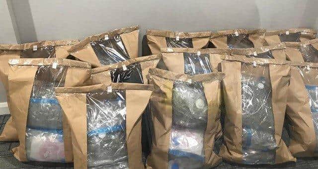 Suspected Class B drugs seized in Larne.