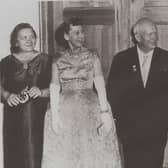 Nikita Khruschev and Dwight Eisenhower with their wives at a state dinner in 1959, both men were still leaders of the Soviet Union and the United States of America respectively at the time.