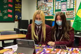 Year 14 Geography pupils from Ulidia Integrated College taking part in the virtual youth summit.
