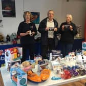 From left to right, Esther Dorman, Stephen Craig and Pamela McAuley.