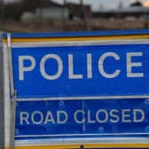 PSNI road closed.