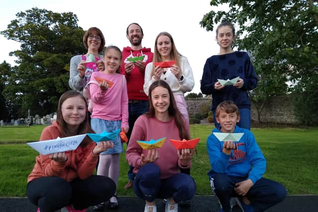Front row: Caroline Fairley, Fay Hatwell, Adam Hatwell, Middle row: Beth Pascu, Alice Nixon, Louise Hatwell, Back row: Youth workers Rachel Pascu and Kyle Houston