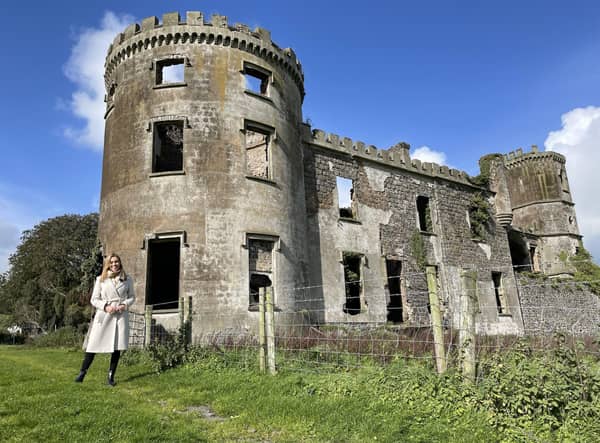 UTV's Eden Wilson at Kilwaughter Castle, outside Larne.