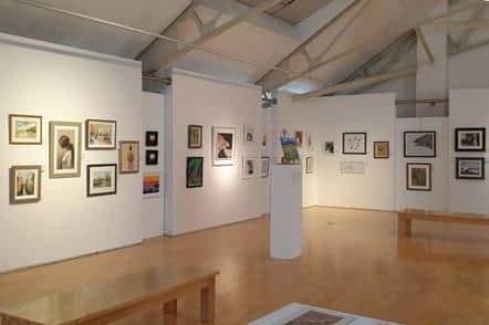Some of the artwork on display at Portadown's Millennium Court Arts Centre.