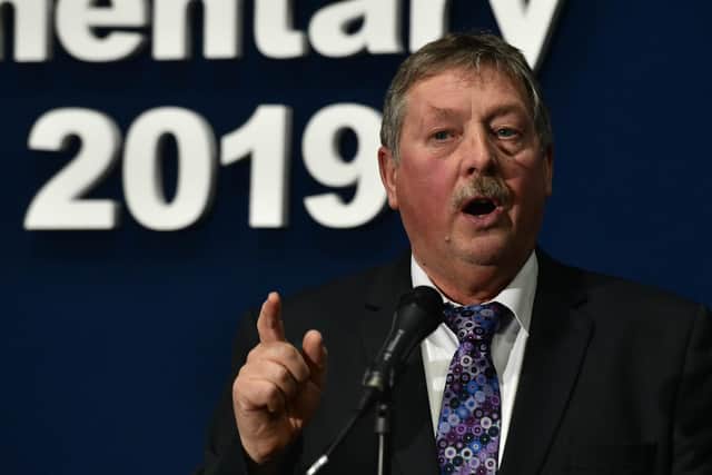 East Antrim MP 
Sammy Wilson.


Pic Colm Lenaghan/Pacemaker