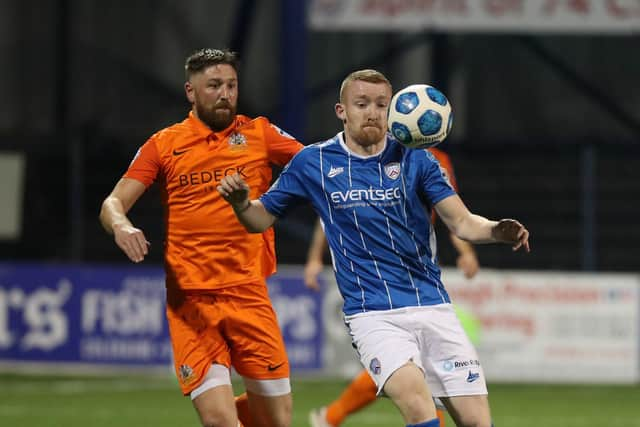 Coleraine defender Rodney Brown.   Photo Desmond  Loughery/Pacemaker Press