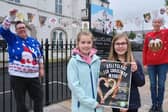County Antrim Countryside Custodians' Katherine McAdam and Margaret Beattie along with two of the Group's Junior Eco Heroes.
