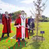 Mid and East Antrim Council planted trees as part of its Northern Ireland centenary programme.