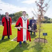 Mid and East Antrim Council planted trees as part of its Northern Ireland centenary programme.