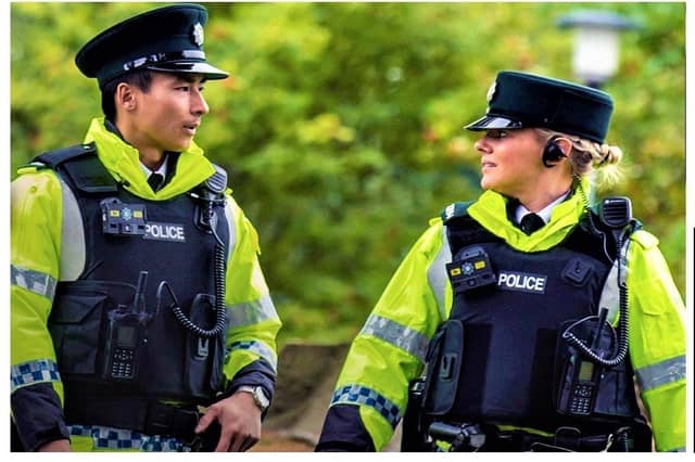 General views of PSNI officers