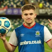 Billy Chadwick hit a hat-trick for Linfield