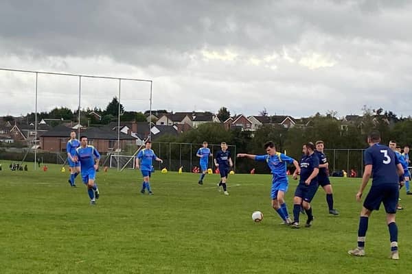 Niall White who set up two goals in Carryduff Colts seconds win over Civil Service