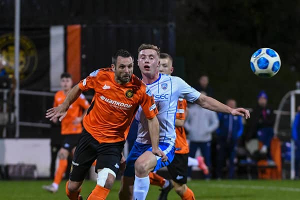 Jim Ervin and the Carrick Rangers defence restricted Coleraine to very few chances on Saturday