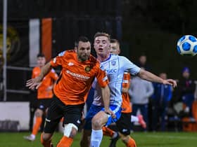 Jim Ervin and the Carrick Rangers defence restricted Coleraine to very few chances on Saturday