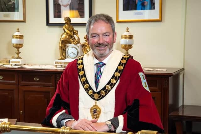 The Mayor of Mid and East Antrim, Councillor William McCaughey.