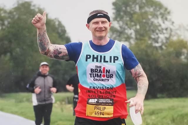 Portadown man Philip Strain, who raised thousands for local charities over the past ten years, has just achieved his dream of running a marathon in every key city in the UK and Ireland. His final run was in Newport, Wales where he raised money for the Brain Tumour Charity and the Southern Area Hospice.