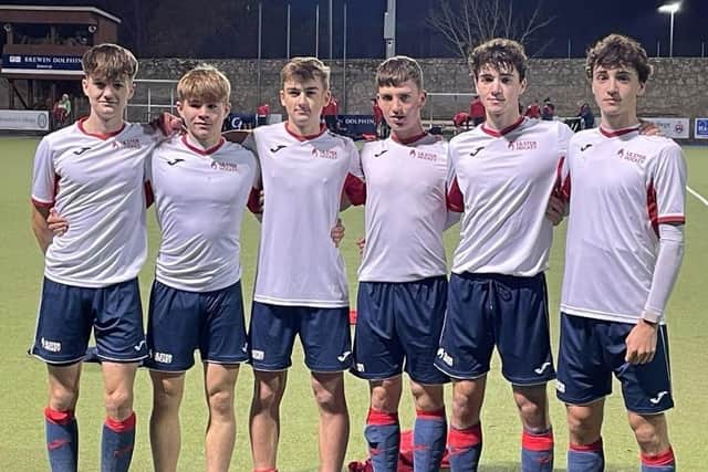 The magnificent Academy six who played for U18 in the 8-1 win at Inter-Pros