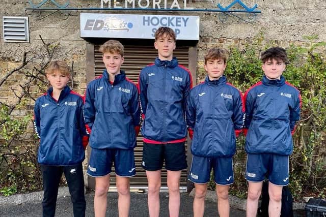 The five Academy players who represented Ulster U16 in their 8-0 win over Munster