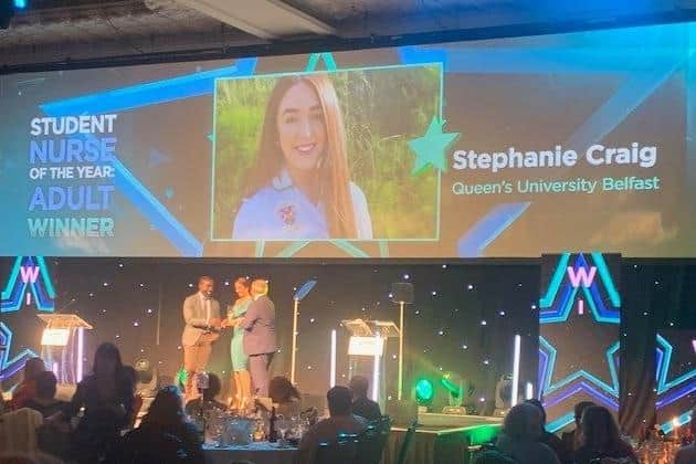 Stephanie at the awards
