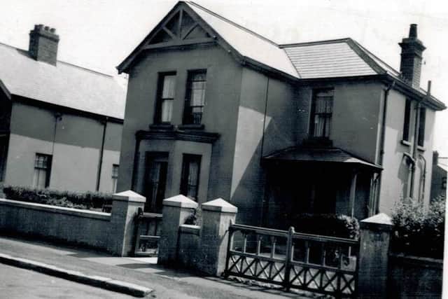 The family home, Lindisfarne, on Chelmsford Place in Larne.
