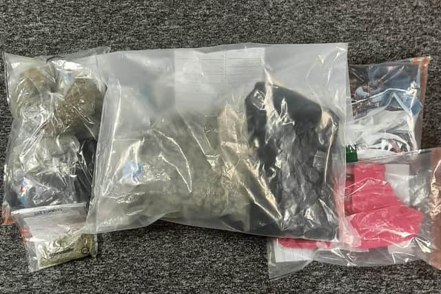 The drugs were seized in Newtownabbey.