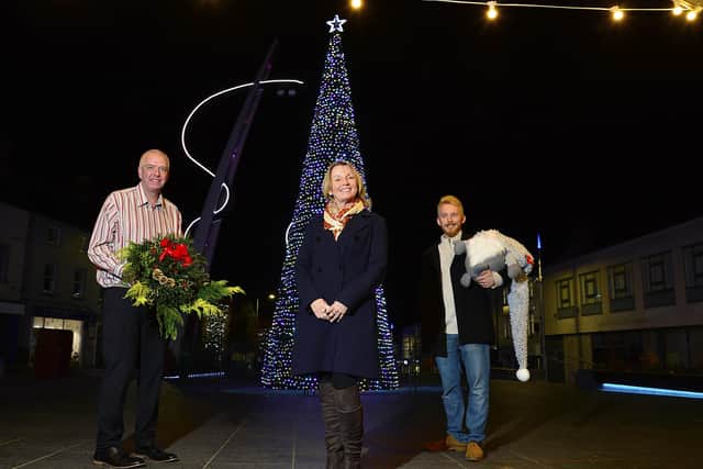 David Lamont, Lamont Flowers; Ald Amanda Grehan, Chair of LCCC’s Development Committee and Matthew Ingram, Keys Homecare.