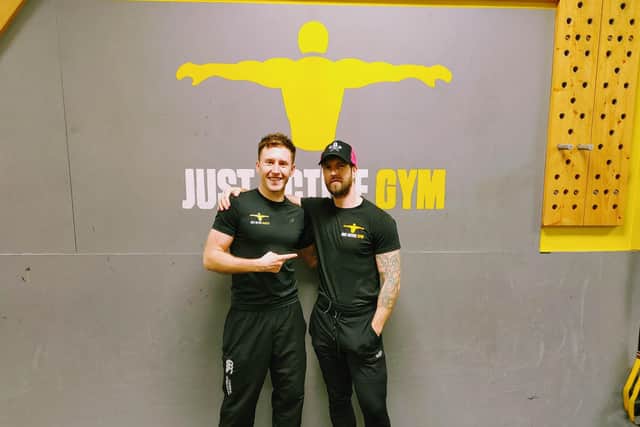 Martin Connon (right) with Andrew Falconer of Just Active Gym