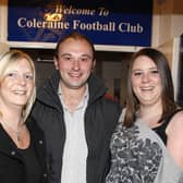 Gary and Tracy McIlreavy and Tammy Lee Young pictured during the Garvagh, Kilrea and District Coleraine Supporters Club Night at the Races in Coleraine Social Club on Friday. CR47-PL