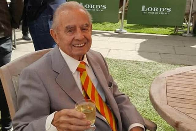 Cecil Walker MBE. Picture courtesy of Lisburn Cricket Club