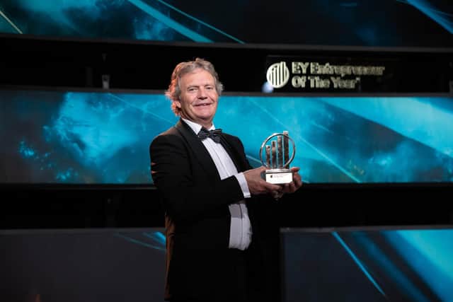 No repro fee
25-11-21
Picture shows 2021 EY Industry Entrepreneur of the Year Award Winner, David Henderson of Tobermore Concrete ; .Pic:Naoise Culhane-no fee