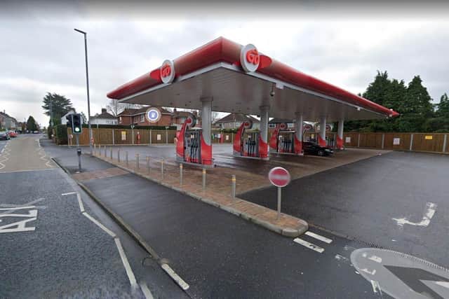 Go petrol station in Portadown. Photo courtesy of Google.