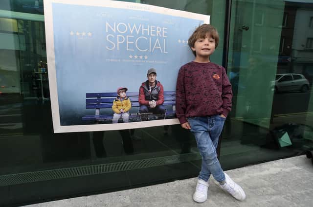Daniel Lamont, star of Nowhere Special is pictured in his hometown of Ballymena outside The Braid, which along with ten other venues across Northern Ireland will be showing Nowhere Special as part of FHNI’s Collective tour this November and December.
