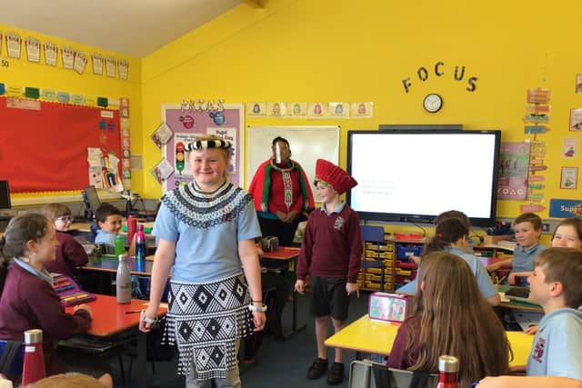 Facilitators from China, Poland, Japan and South Africa visited eight schools in the Borough to talk to pupils about their country of origin, their culture and why they came to live in Northern Ireland