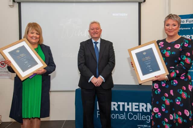 HE Lecturer of the Year Winner: Jacqui McAllister, Curriculum lead, HE Health and Social Care Highly Commended: Anne-Marie McAleese, Curriculum Area Manager, Health and Social Care
