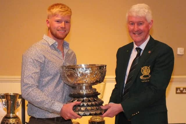 James Mulholland with club captain Stephen Shaw