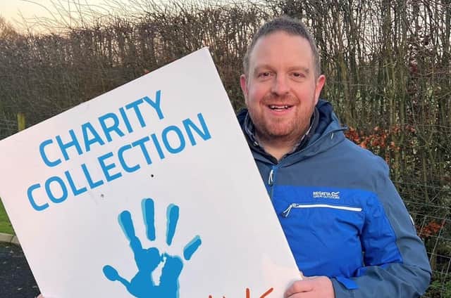 Vision4kids founding trustee Stephen Fletcher will be back out on the streets of Ballymoney for his 24-hour New Year’s Eve charity sit-out