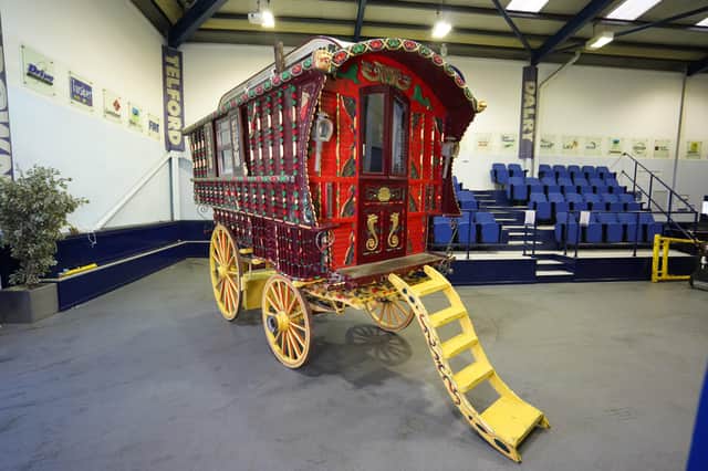 The rare horse-drawn caravan which is for sale through Wilsons Auctions.
