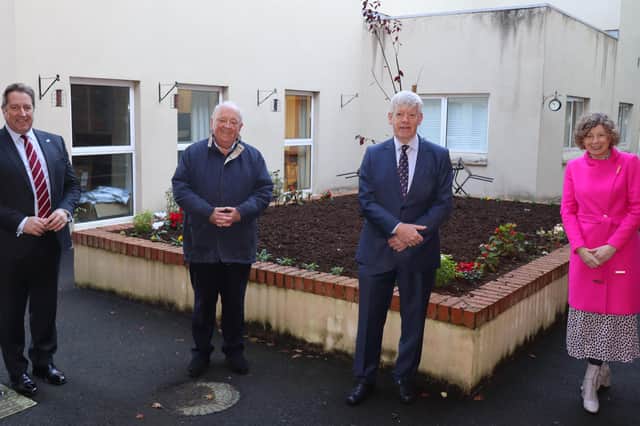 Jonathan Patton, (Chairman, South Eastern HSC Trust), Ken Patterson, Dermot Hutchinson and Barbara Campbell (Director Children’s Services & Executive Director of Social Work)