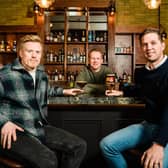 Pictured (L-R): Conall Wolsey, director, Beannchor; Tim Herron, operations manager, Beannchor and Nicky McCollum, development director, Lisburn Square
