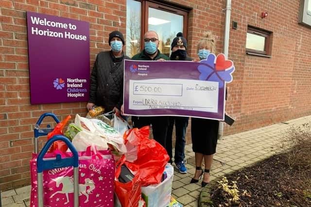Money was raised in memory of Alan Hayes.